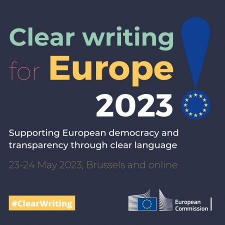 Conferința „Clear writing for Europe 2023” – 23-24 mai